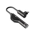 Derwell Yeni 2026 Usb Type C To 3.5mm Çevirici Dönüştürücü Adaptör Kulaklık Aux Ses Ve Şarj 2'si 1 Arada