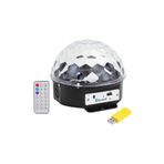 Derwell Yeni Küre Disko Topu Müzik Çalar Renkli Lazer Işıklı Bluetooth Sese Duyarlı Işıklar Disko Parti Işığ