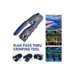 Derwell Yeni Nesil Ez CAT6/CAT7 Rj45 Pense 8P8C Utp Rj11 Rj12 Rj45 Ethernet Konnektörü Sıkma Kesme Soyma, Standart, DrwlCat7mavişpens, Mavi, Erkek