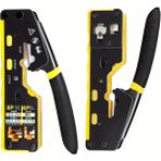 Derwell Yeni Nesil Ez RJ45 8p8c Ağ Crimper Geçişli Çok Işlevli Ethernet Sıkma Pensesi Lantel Için Sıkma/kesme/şerit (RJ11/CAT5E/6/7/8 Utp Stp)