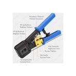 Derwell Yeni Nesil EZ RJ45 RJ11 Cat5 Cat6 Konnektör Ağ Sıkma Pensesi, DerwellEzpens1x