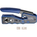 Derwell Yeni Nesil Mavi Ez CAT7/CAT6A/CAT6 8P8C Utp Yeni Nesil Sıkma Pensesi RJ45 RJ11 RJ12 Crimper Pensesi Network Aksesuarları