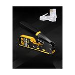Derwell Yeni Nesil Pense Rj45 Çok Fonksiyonlu Ağ Sıkma Pensesi Cat6 Cat7 Rj45 Rj11 Rj12 + 100 Adet Konnektör