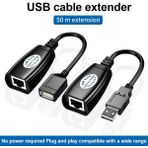 Derwell Yeni USB RJ45 Extender RJ45 USB Ek Uzatıcı CAT5E 6 Kablosu Ekleme Extensıon Extender RJ45 USB Uzatma Cat5 RJ45 CAT5E Cat6 Yama Kablosu