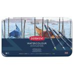Derwent 36'lı Teneke Kutu Watercolour Pencil Sulu ve Kuru boya Kalem Seti