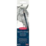 Derwent 5557971 Sketching Metal Kutu 6'lı Grafit Kalem Seti