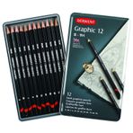 Derwent 9B-H Graphic Dereceli Kalem Seti