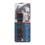 Derwent : Charcoal Füzen Kalem Seti : 4' Lü Blister