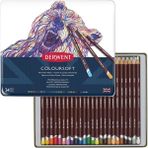Derwent Coloursoft 24 Renk Kuru Boya Kalemi Teneke Kutu 12'li Parça Sayısı ile Yüksek Kalite - 24'lü Kutu