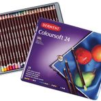 Derwent Coloursoft 24'lü Teneke Kutu Kuruboya Kalemi