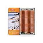 Derwent Drawing Pencils 12'li Teneke Kutu Renkli Çizim Kalemi Seti