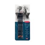Derwent : Graphic Pencil : Dereceli Kalem Seti Medium : 4'lü Blister Designer