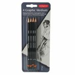 Derwent Graphıc Serisi Derecel Kalem Seti - 4'Lü Blister (Sketchıng)