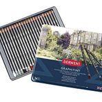 Derwent Graphıtınt Serisi Renkli Grafit Kalem Seti - 24 Renk Metal Kutu