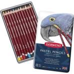 Derwent Pastel Kalem 12'li Teneke Kutu Özellikli Sanatsal Malzemeler Renk Seçenekleriyle - 12'li Kutu