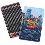 Derwent Procolour 12'li Set Teneke Kutu Kuruboya