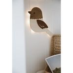 Dery Baby Ahşap Kuş Gece Lambası/çocuk Odası Aksesuarı