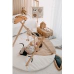 DERY BABY Oyun Halısı Ahşap Bebek Oyun Alanı Etkinlik Baby Gym Sallanan Oyuncaklar Dahil Roe