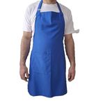 Dery Collection Mutfak Önlüğü, Unisex, Turuncu/Siyah/Mor, Standart, Duck Kumaş, Barista/Kafe/Pastane/Restaurant/Kasap/Kuaför, Sıvı İtici (Mavi)