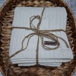 Dery Collection Örgü Desen Bebek Battaniyesi - Krem
