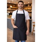 Dery Collection Siyah Mutfak Önlüğü ayar askili leke ve sıvı itici - Standart