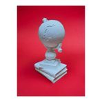 DERYA DESİNG ART Dekoratif Ham Polyester Kitaplı Dünya Heykel Biblo Obje, 26x13 cm