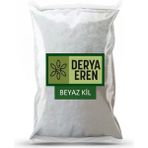 Derya Eren Beyaz Kil 2 kg Tüm Cilt Tipleri İçin Siyah Nokta Karşıtı Etkili Maske