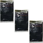 Derya Eren İpek Kese Siyah Floş (El Geçmeli) 450 Gsm (18,5 * 26 cm ),3 Adet, - yok