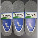 Derya Erkek Bambu Babet Çorap 12 Adet - 40 - 44 - Gri