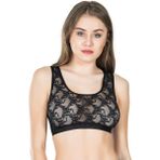 Derya Kurşun Dantelli Geniş Askılı Büstiyer 517 - XL - Siyah