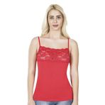 Derya Kurşun Kadın Kırmızı Dantelli Atlet - Xl 212