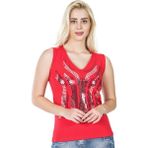 Derya Kurşun Kadın Tişört 270 - L - XL - Kırmızı