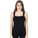 Derya Kurşun Kare Yaka Kadın Atlet 219 Siyah L-xl
