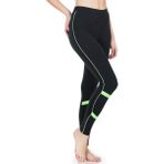 Derya Kurşun Şeritli Kadın Tayt 0604 Siyah L-xl