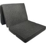 Derya Ticaret 3'e Katlanır Sünger Yatak - Minder - Antrasit - 75 x 175 cm