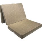 Derya Ticaret 3'E Katlanır Sünger Yatak - Minder - Bej - 75 x 175 cm