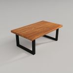 Deryawood Açık Ceviz Masif Ahşap Holz Orta Sehpa