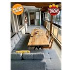 Deryawood doğal ahşap masif mutfak masası 120x80 cm - Naturel Ahşap - 80x120