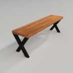 Deryawood Masif Ahşap Andora Bank 37*120*45Cm Vitrin