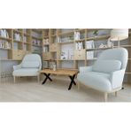 Deryawood Masif Ahşap Carpinus Ofis Sehpa 70*110 cm - Açık Ceviz - 70*110*45 cm