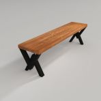 Deryawood Masif Ahşap Hestia Bank 37*120*45Cm Vitrin