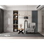 Deryawood Masif Ahşap Purunus Ofis Sehpa 45X45X45 CM - Açık Ceviz - 45*45*45