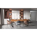 Deryawood Masif Ahşap Ribes Toplantı Masası 110*240*76 Cm Kahverengi