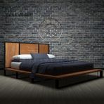 Deryawood Nova Masif Ahşap Tek Kişilik Karyola 160X200 - Açık Ceviz Renk - 160 x 200 cm