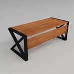 Deryawood Silver Ahşap Ofis Masası 220X85X76 C-Ön Ahşap - Açık Ceviz - 85x220x76 cm