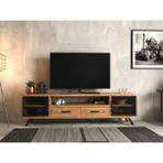 Deryawood Stilus Doğal Ahşap Çekmeceli Tv Ünitesi - 210CM - Açık Ceviz - 210 cm
