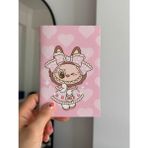 Deryora Labubu Pink Mini Çizgisiz Defter