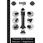 #Derzkazıyıcı Mutfak Banyo Fayans Derz Dolgu Silikon Kazıyıcı Sıyırıcı Uygulayıcı 3'Ü 1 Arada Bıçak