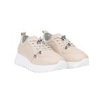 Desa Kadın Kırık Beyaz Lastik Bağcıklı Dolgu Topuklu Deri Sneaker 47215, 37