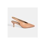 Desa Kadın Pudra Slingback Deri Topuklu Ayakkabı